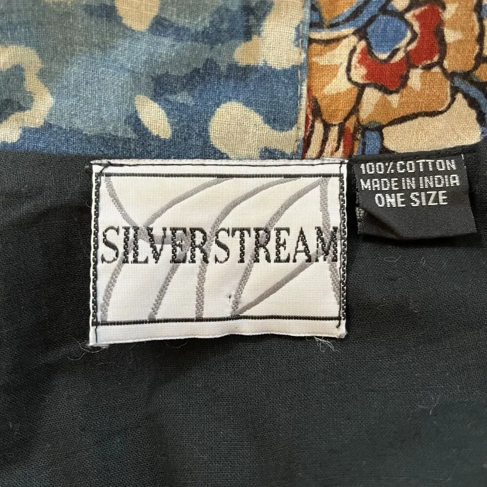 Silver Stream One Size Cotton Patchwork Colorful Boho Hippie‎ Top Festival - Picture 5 of 7